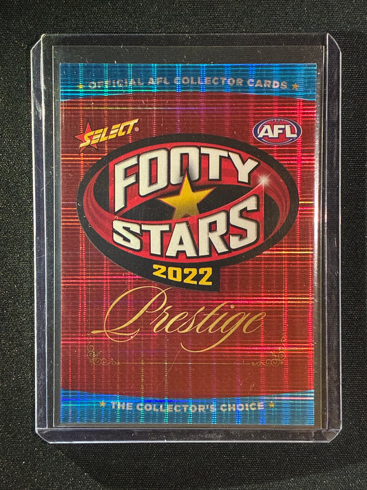 2022 Footy Stars Prestige CHECKLIST HEADER Blue Parallel 25/110