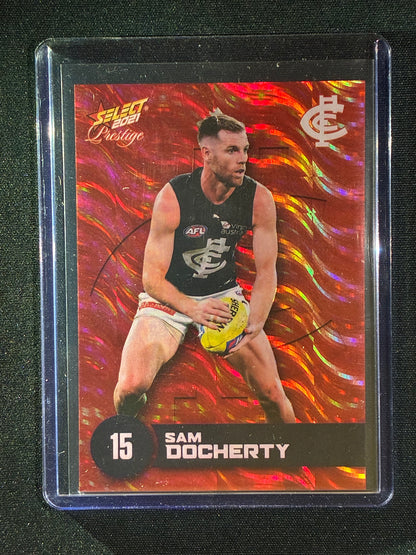 2021 Footy Stars Prestige SAM DOCHERTY Red Orange Parallel 91/210