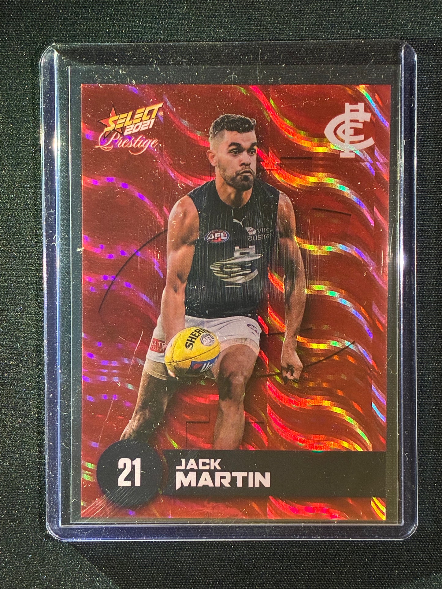 2021 Footy Stars Prestige JACK MARTIN Red Orange Parallel 164/210