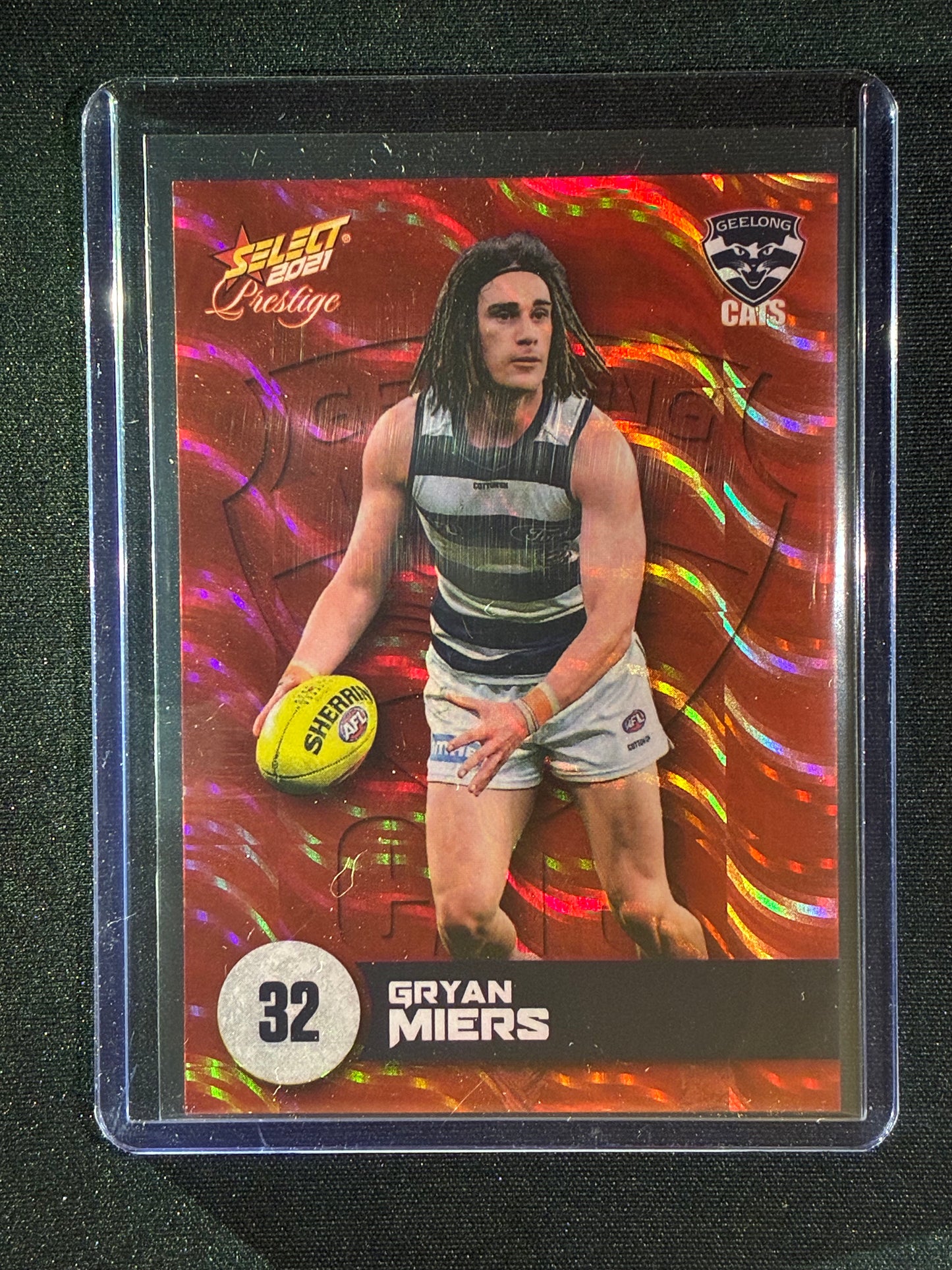 2021 Footy Stars Prestige GRYAN MIERS Red Orange Parallel 76/210