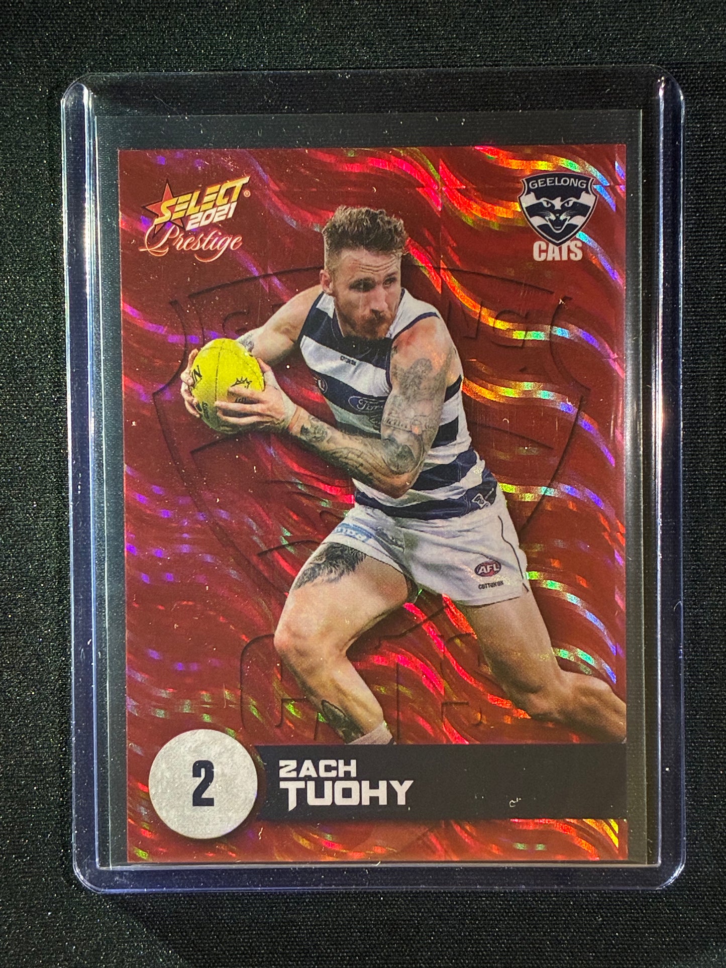 2021 Footy Stars Prestige ZACH TUOHY Red Orange Parallel 93/210