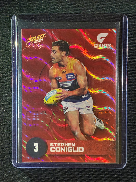 2021 Footy Stars Prestige STEPHEN CONIGLIO Red Orange Parallel 123/210