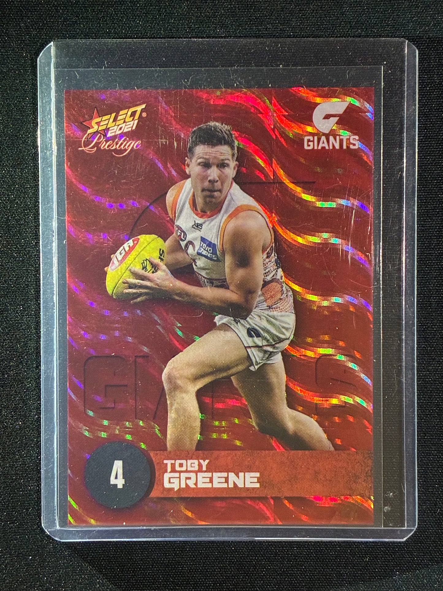 2021 Footy Stars Prestige TOBY GREENE Red Orange Parallel 186/210