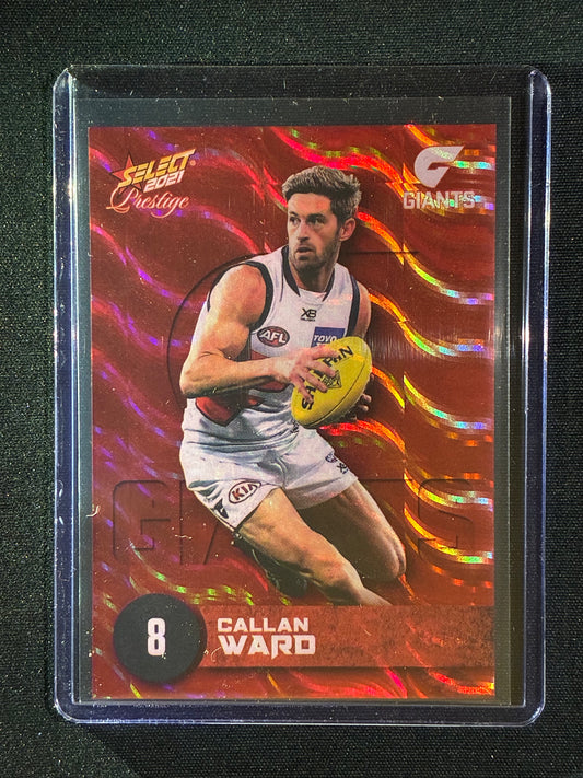 2021 Footy Stars Prestige CALLAN WARD Red Orange Parallel 209/210