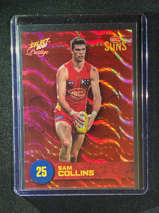 2021 Footy Stars Prestige SAM COLLINS Red Orange Parallel 155/210