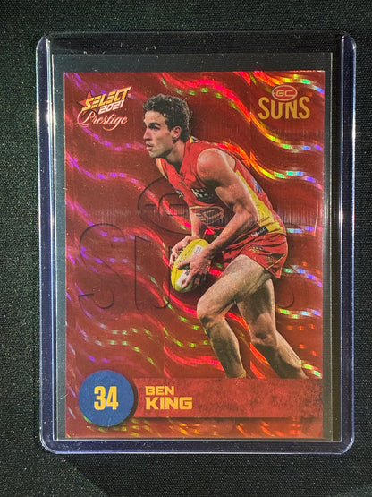 2021 Footy Stars Prestige BEN KING Red Orange Parallel 141/210