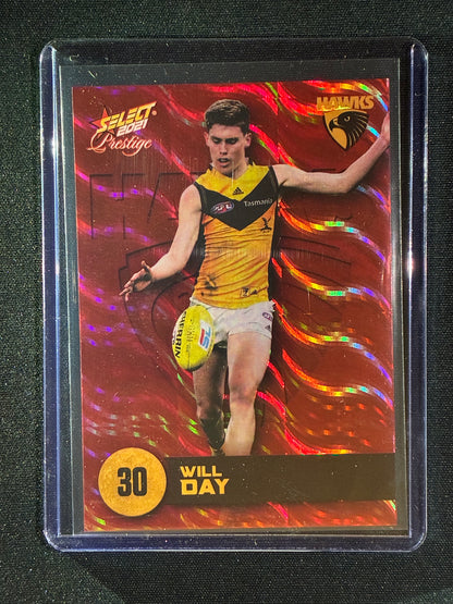 2021 Footy Stars Prestige WILL DAY Red Orange Parallel 25/210