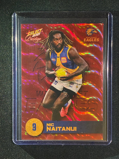 2021 Footy Stars Prestige NIC NAITANUI Red Orange Parallel 173/210