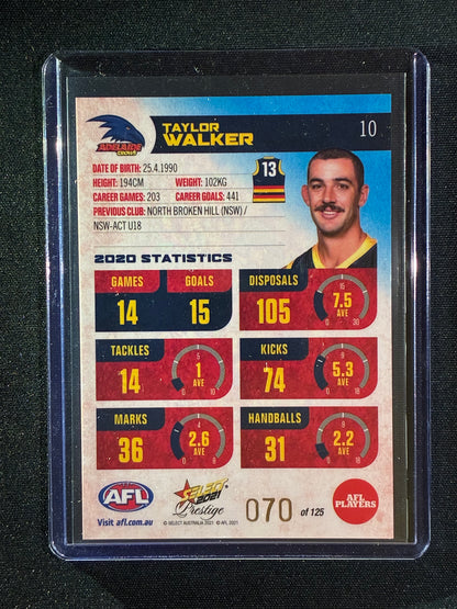 2021 Footy Stars Prestige TAYLOR WALKER Blue Parallel 70/125