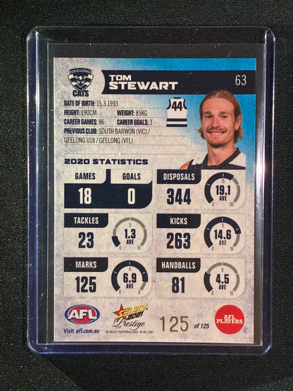 2021 Footy Stars Prestige TOM STEWART Blue Parallel 125/125 1/1