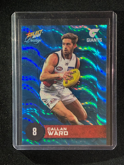 2021 Footy Stars Prestige CALLAN WARD Blue Parallel 78/125