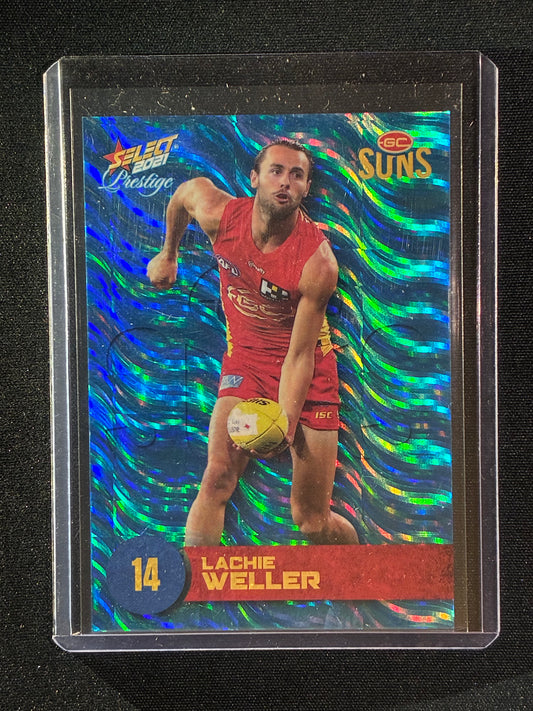 2021 Footy Stars Prestige LACHIE WELLER Blue Parallel 31/125