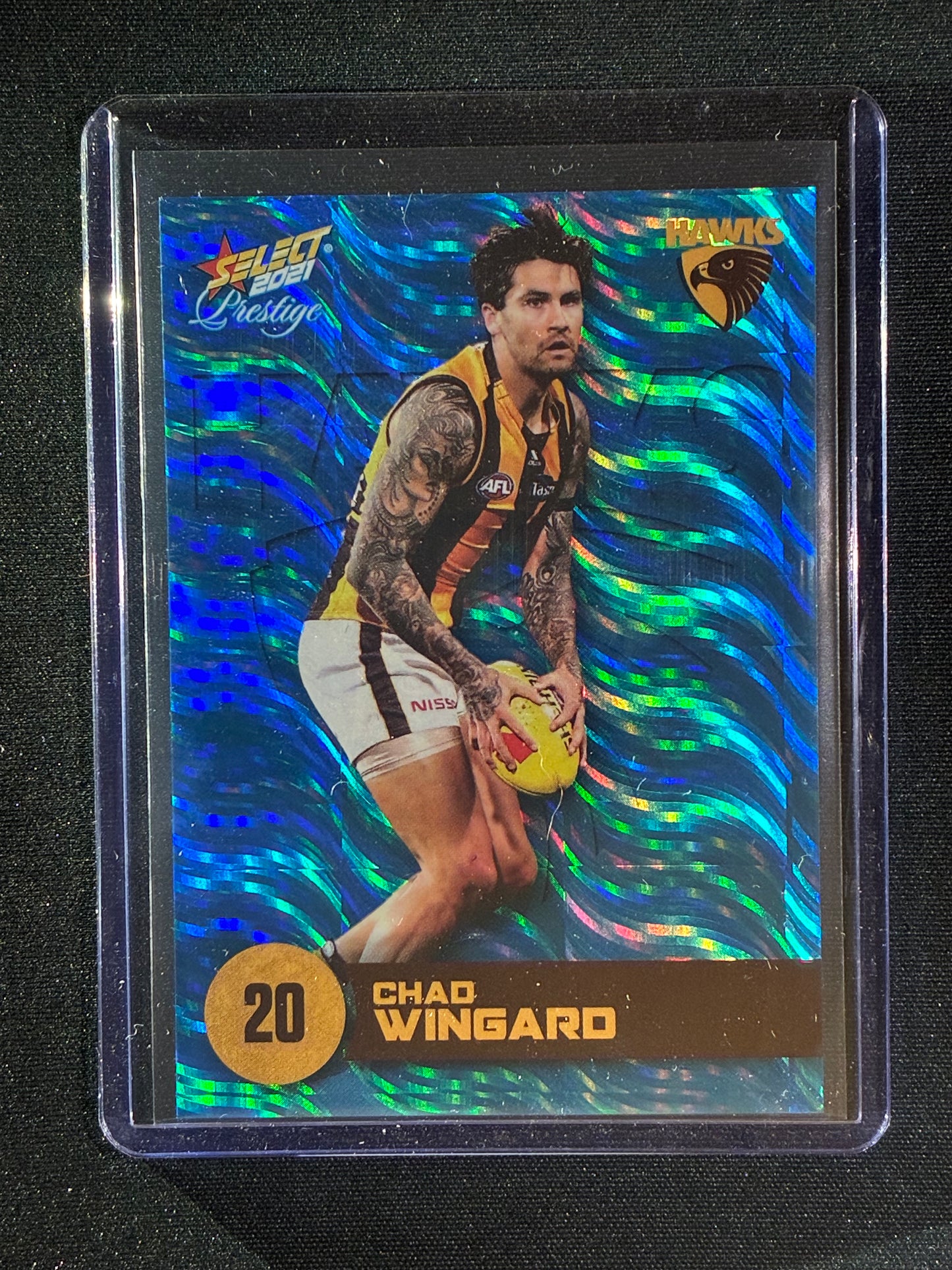 2021 Footy Stars Prestige CHAD WINGARD Blue Parallel 86/125