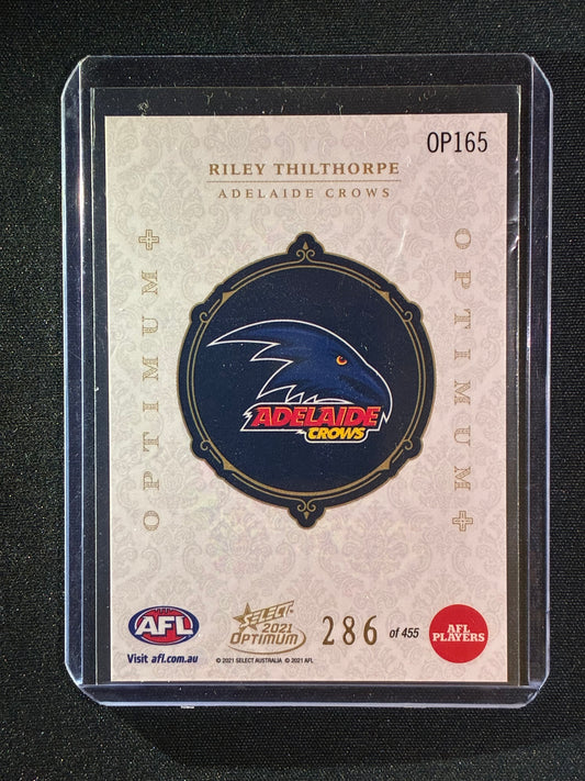2021 Optimum RILEY THILTHORPE Rookie Optimum+ Plus 286/455