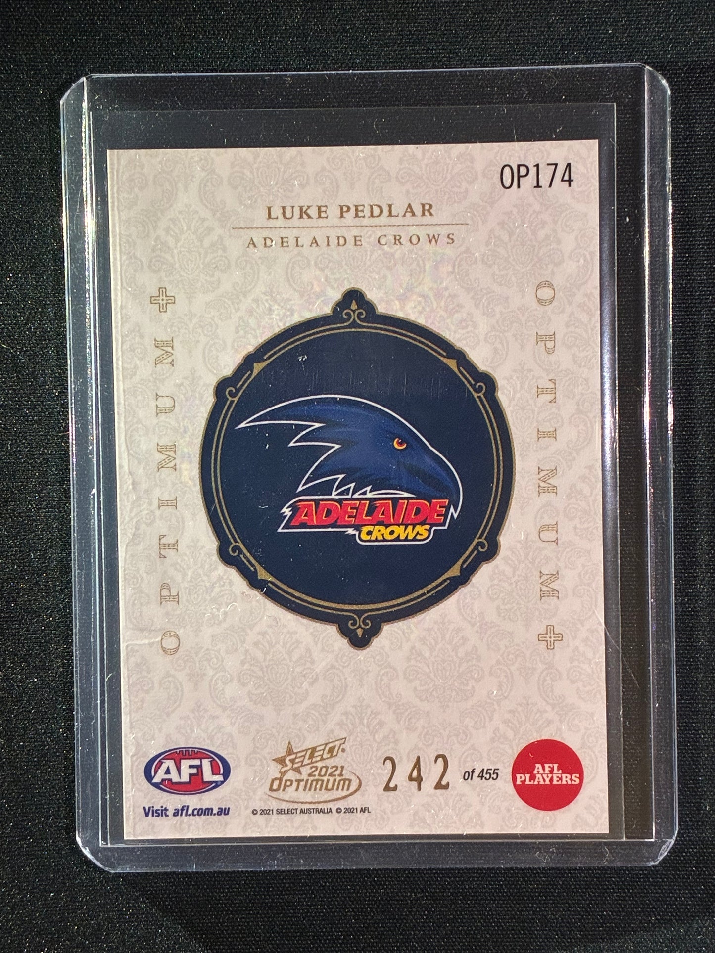 2021 Optimum LUKE PEDLAR Rookie Optimum+ Plus 242/455