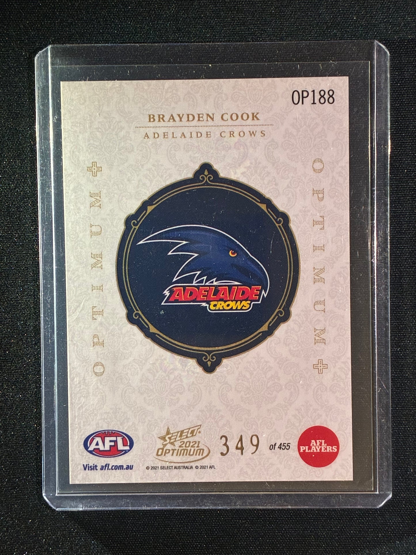 2021 Optimum BRAYDEN COOK Rookie Optimum+ Plus 349/455