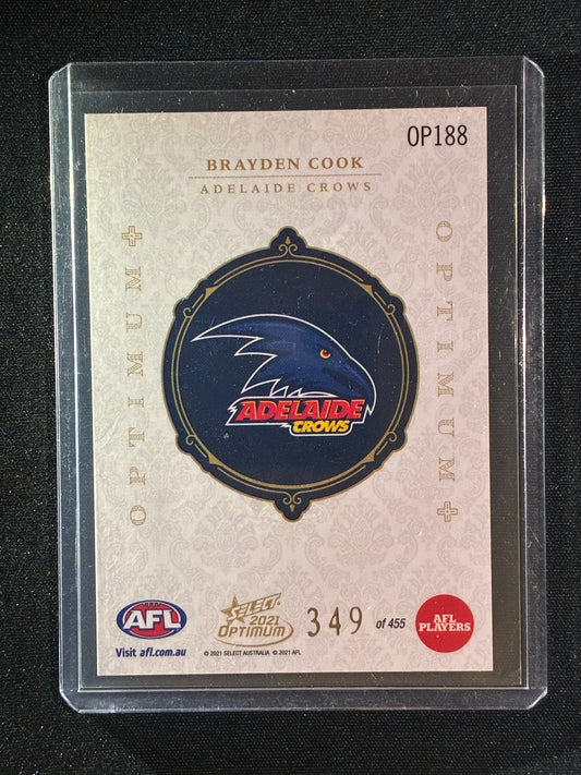 2021 Optimum BRAYDEN COOK Rookie Optimum+ Plus 349/455
