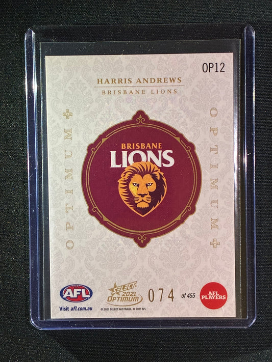 2021 Optimum HARRIS ANDREWS Optimum+ Plus 74/455