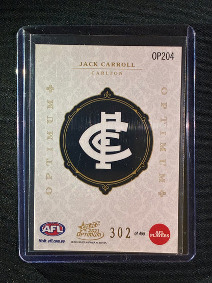 2021 Optimum JACK CARROLL Rookie Optimum+ Plus 302/455
