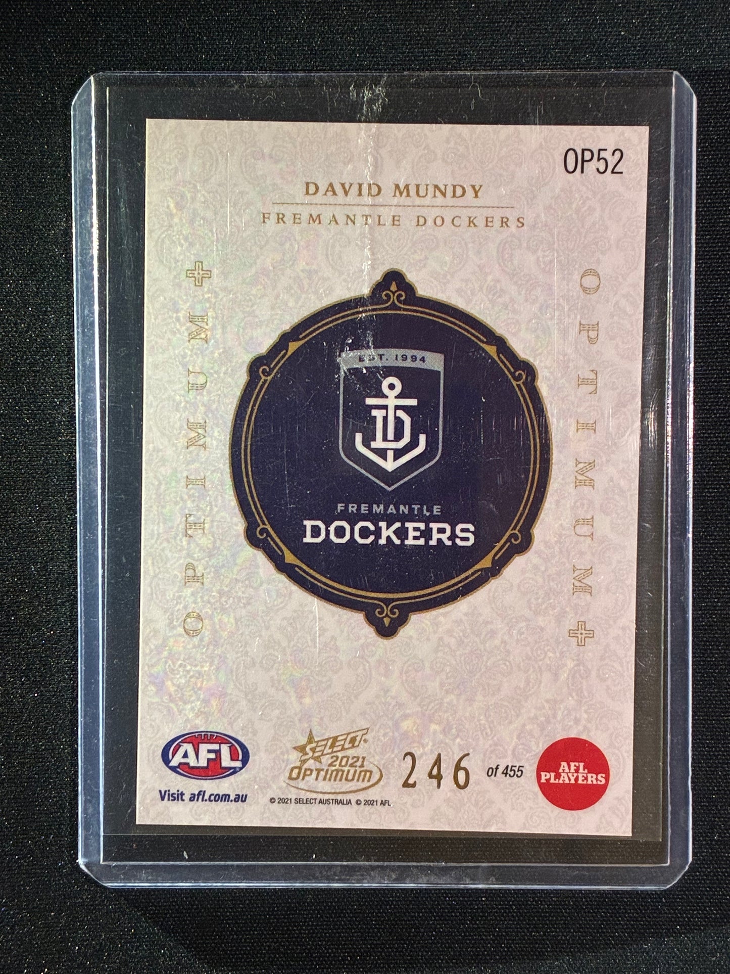 2021 Optimum DAVID MURPHY Optimum+ Plus 246/455