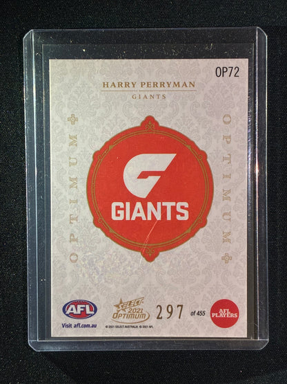2021 Optimum HARRY PERRYMAN Optimum+ Plus 297/455