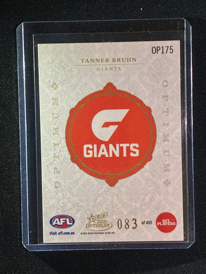 2021 Optimum TANNER BRUHN Rookie Optimum+ Plus 83/455