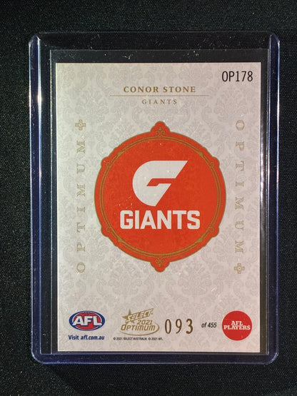 2021 Optimum CONOR STONE Rookie Optimum+ Plus 93/455