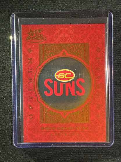 2021 Optimum GOLD COAST SUNS LOGO CHECKLIST Optimum+ Plus 205/455