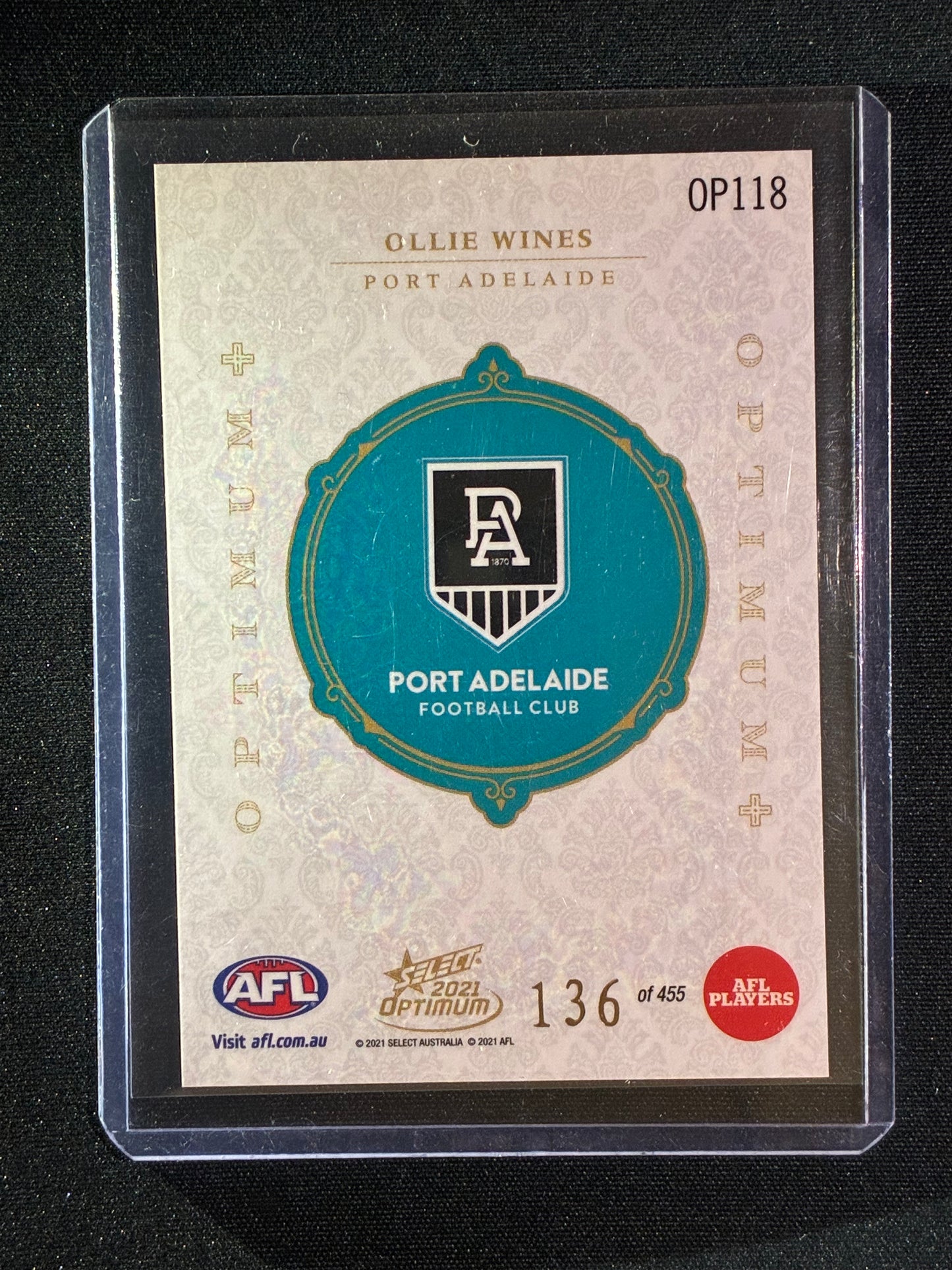2021 Optimum OLLIE WINES Optimum+ Plus 136/455