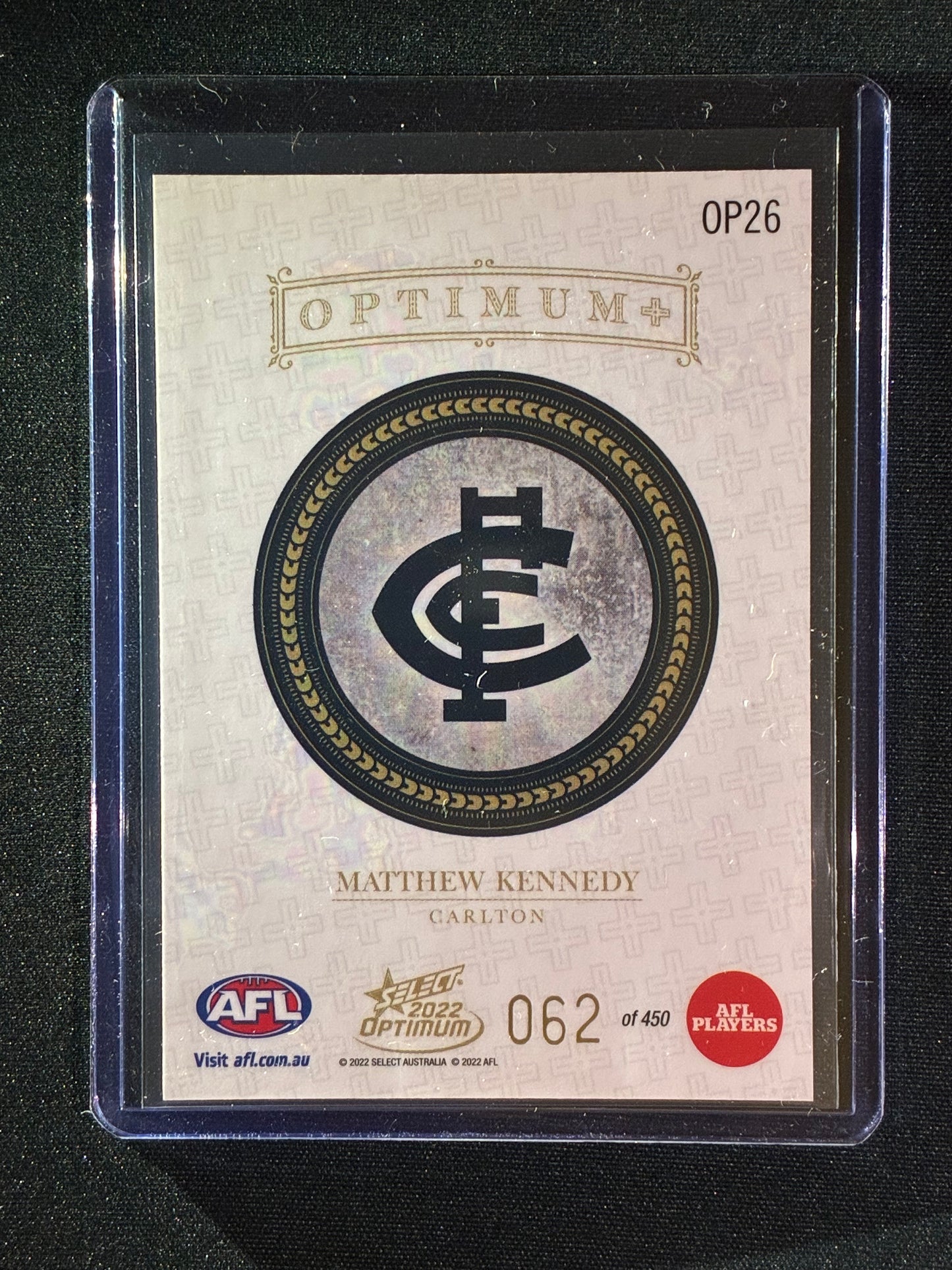 2022 Optimum MATTHEW KENNEDY Optimum+ Plus 62/450