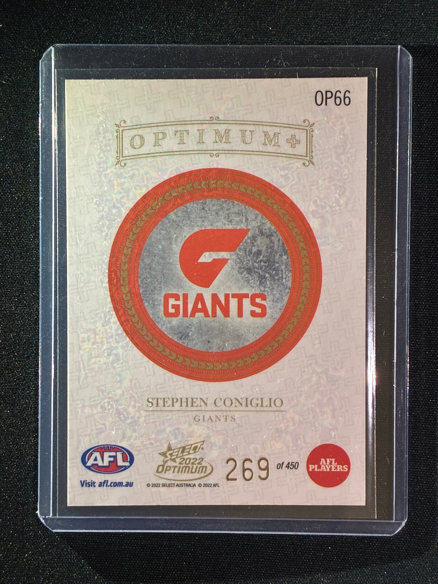 2022 Optimum STEPHEN CONIGLIO Optimum+ Plus 269/450