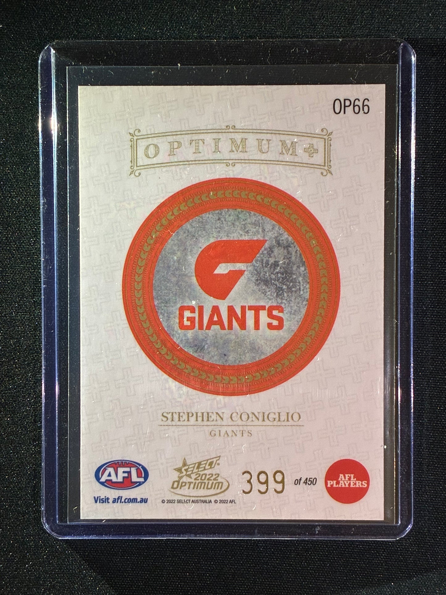 2022 Optimum STEPHEN CONIGLIO Optimum+ Plus 399/450