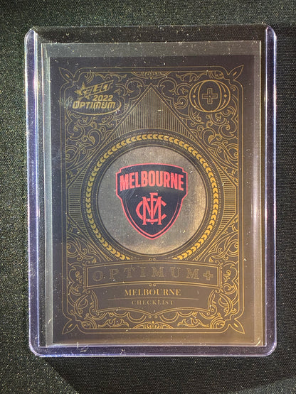 2022 Optimum MELBOURNE DEMONS LOGO CHECKLIST Optimum+ Plus 186/450