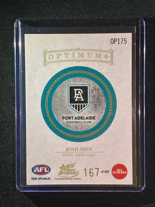 2022 Optimum JOSH SINN Rookie Optimum+ Plus 167/450