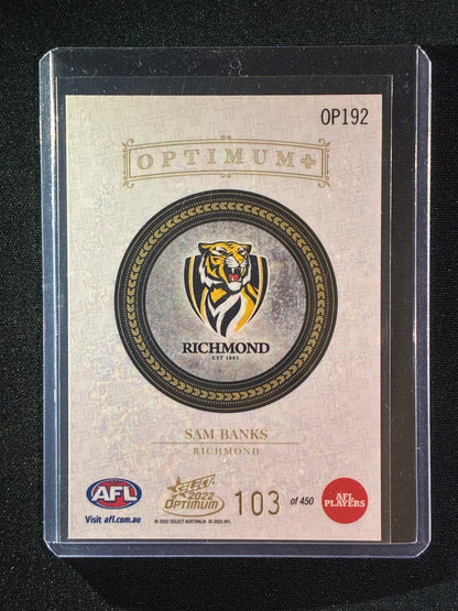 2022 Optimum SAM BANKS Rookie Optimum+ Plus 103/450