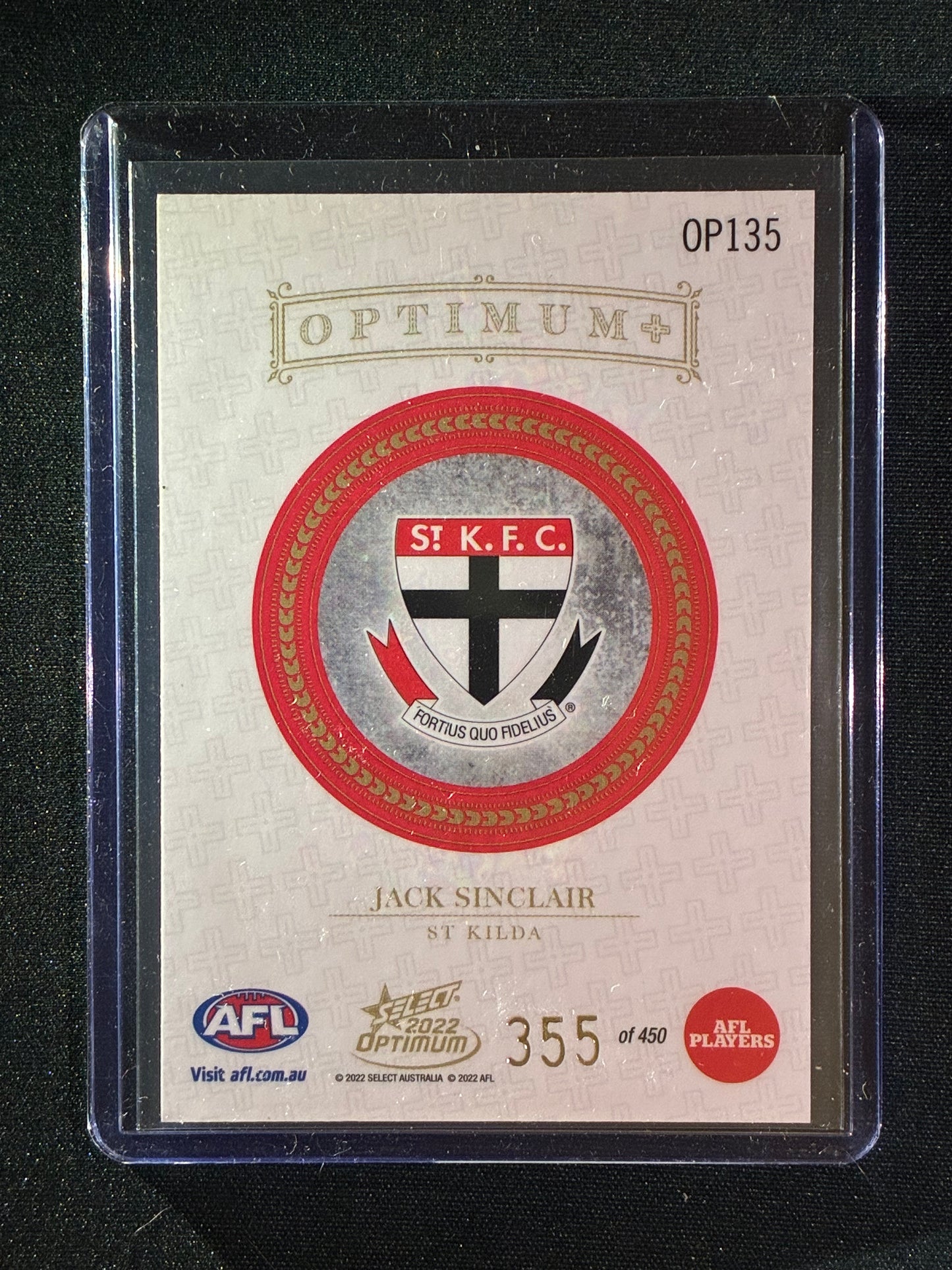 2022 Optimum JACK SINCLAIR Optimum+ Plus 355/450