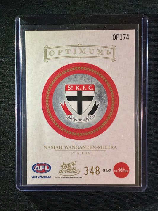 2022 Optimum NASIAH WANGANEEN-MILERA Rookie Optimum+ Plus 348/450