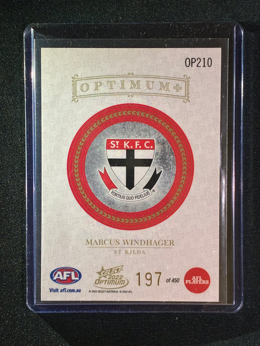 2022 Optimum MARCUS WINDHAGER Rookie Optimum+ Plus 197/450