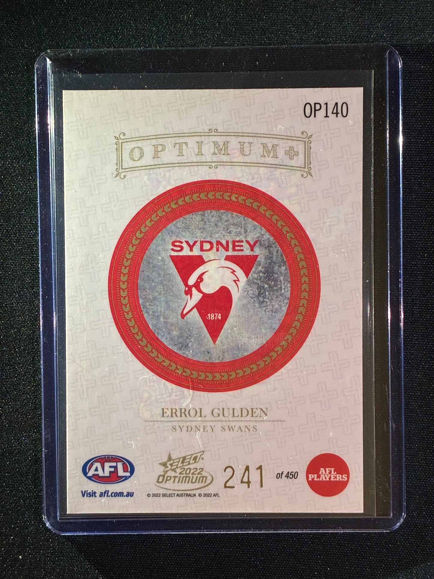 2022 Optimum ERROL GULDEN Optimum+ Plus 241/450