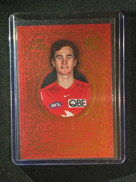 2022 Optimum LACHLAN RANKIN Rookie Optimum+ Plus 160/450