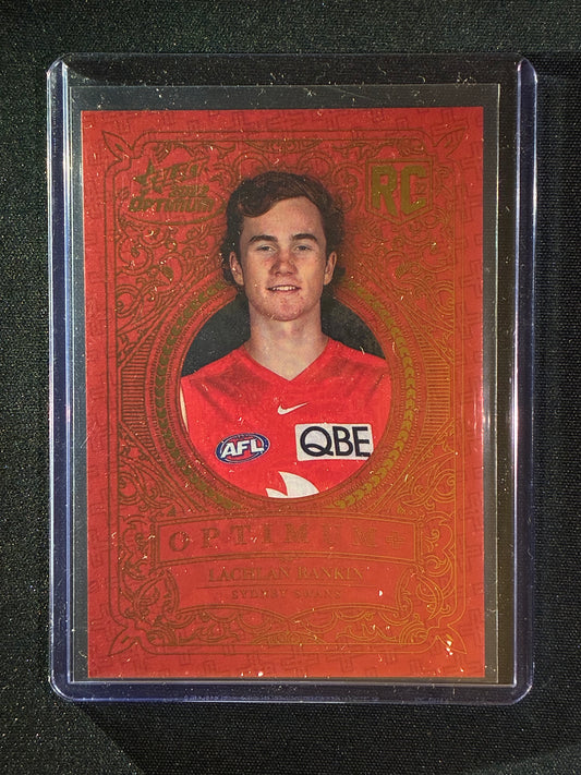 2022 Optimum LACHLAN RANKIN Rookie Optimum+ Plus 393/450