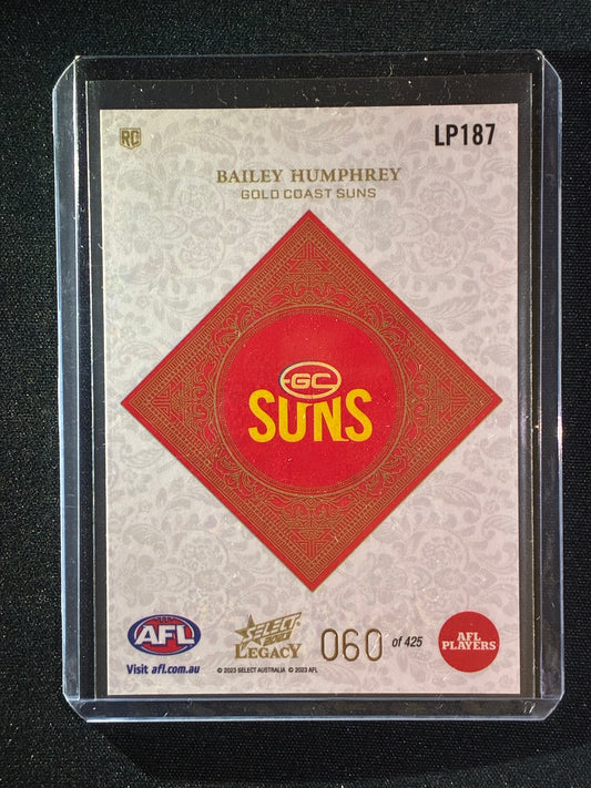 2023 Legacy BAILEY HUMPHREY Rookie Legacy Plus 60/425