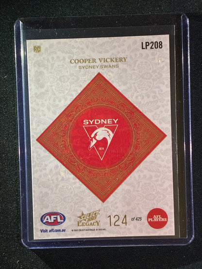 2023 Legacy COOPER VICKERY Rookie Legacy Plus 124/425