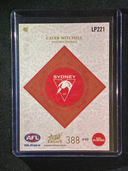 2023 Legacy CALEB MITCHELL Rookie Legacy Plus 388/425