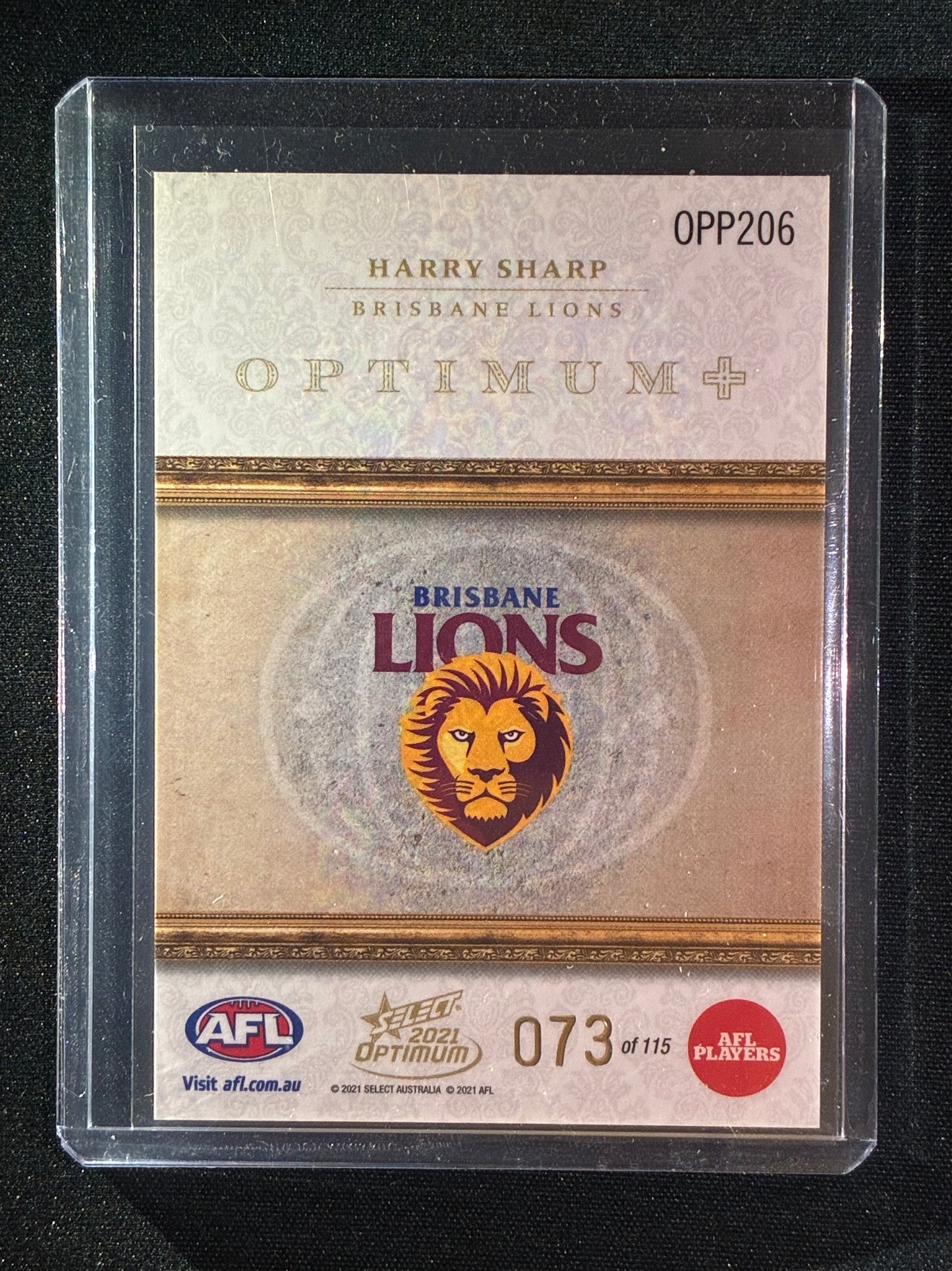 2021 Optimum HARRY SHARP Rookie Optimum+ Plus Parallel 73/115