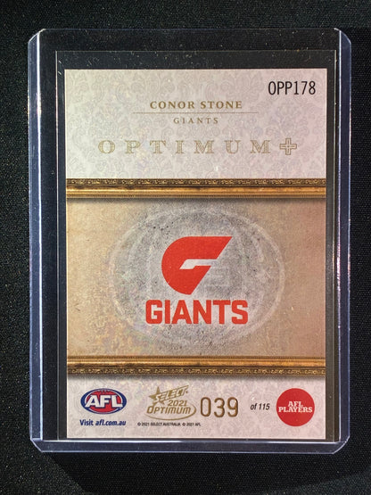 2021 Optimum CONOR STONE Rookie Optimum+ Plus Parallel 39/115
