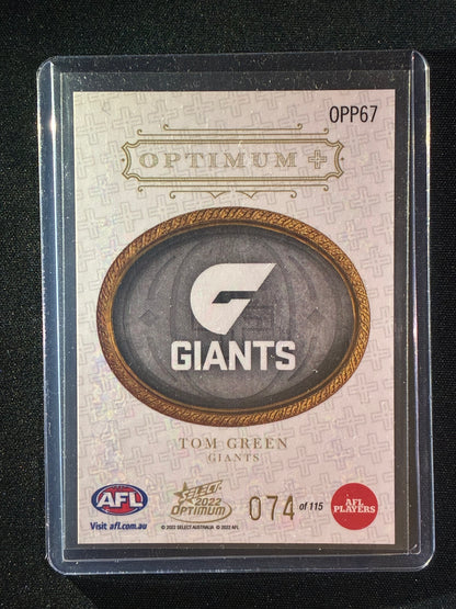 2022 Optimum TOM GREEN Optimum+ Plus Parallel 74/115