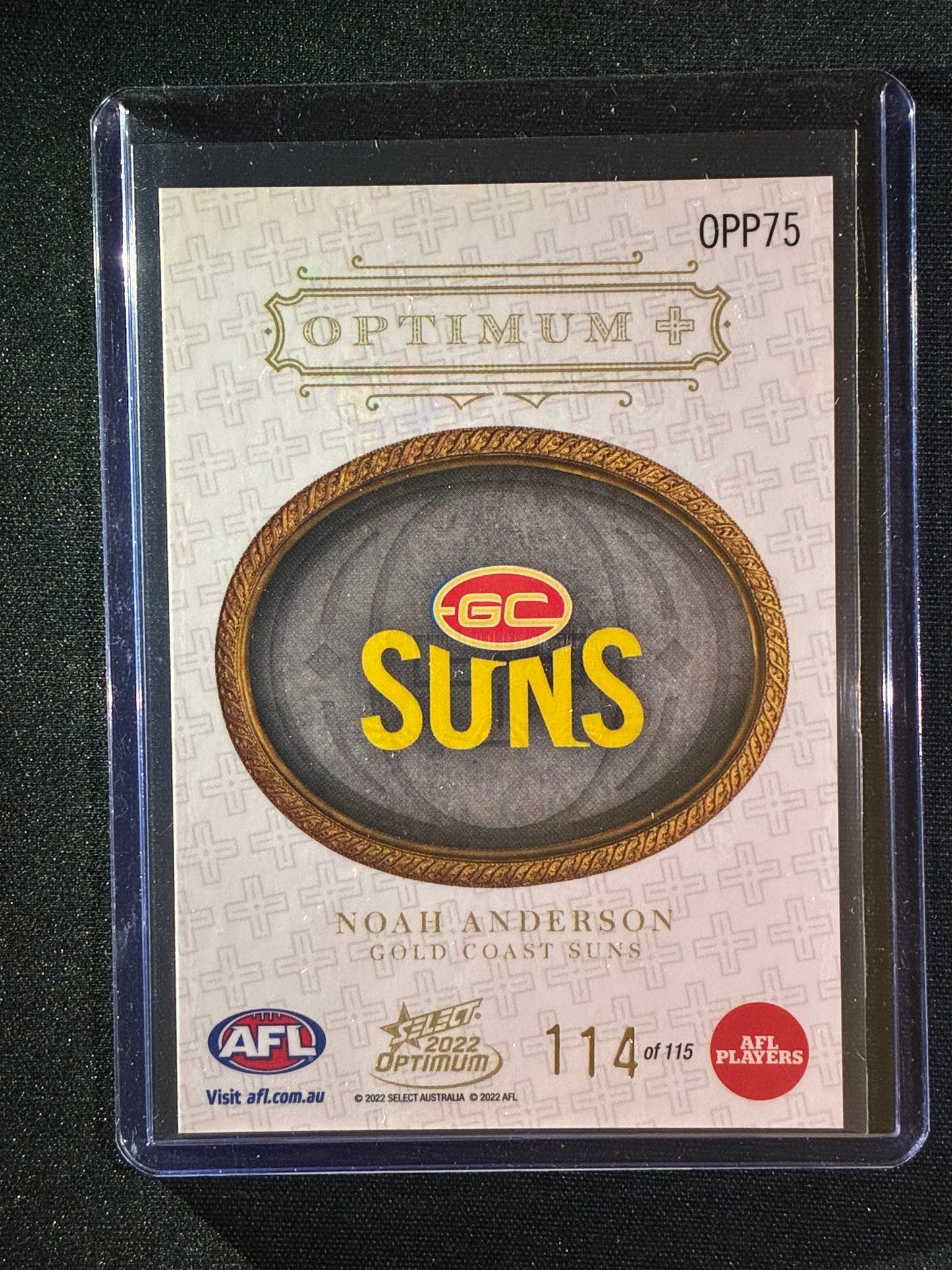2022 Optimum NOAH ANDERSON Optimum+ Plus Parallel 114/115