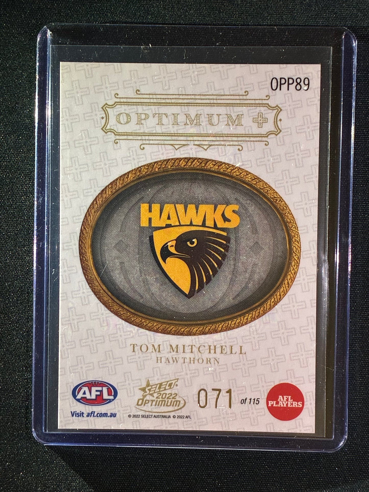2022 Optimum TOM MITCHELL Optimum+ Plus Parallel 71/115