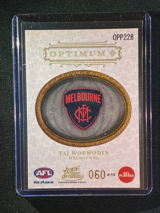 2022 Optimum TAJ WOEWODIN Rookie Optimum+ Plus Parallel 60/115